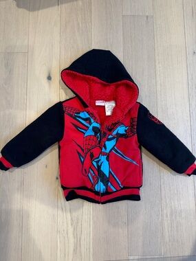 Marvel Red, Black & Blue Spider-Man Hooded Jacket